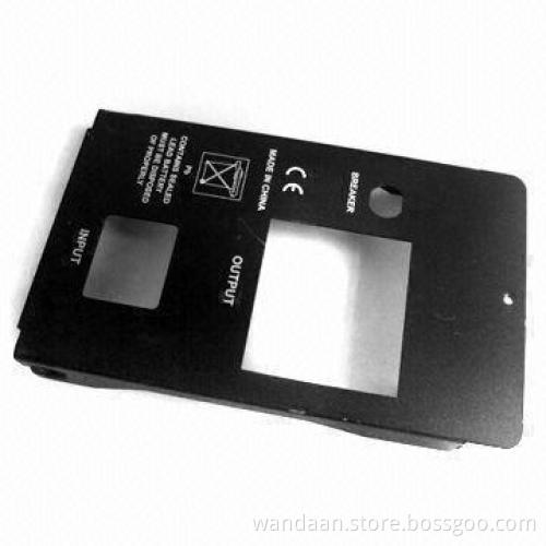 Metal Stamping Part with Oxidization Black Surface Treatment, Made of Aluminum